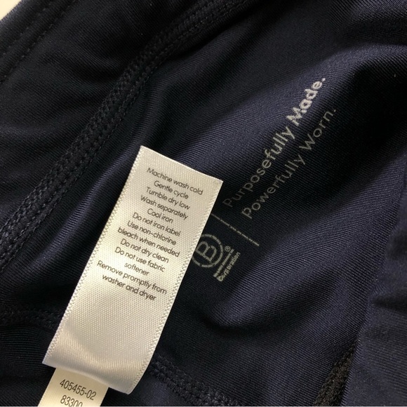 Athleta Spar Colorblock 7/8 Tight Navy Black Olive Grey size XS 405455 - Picture 10 of 10